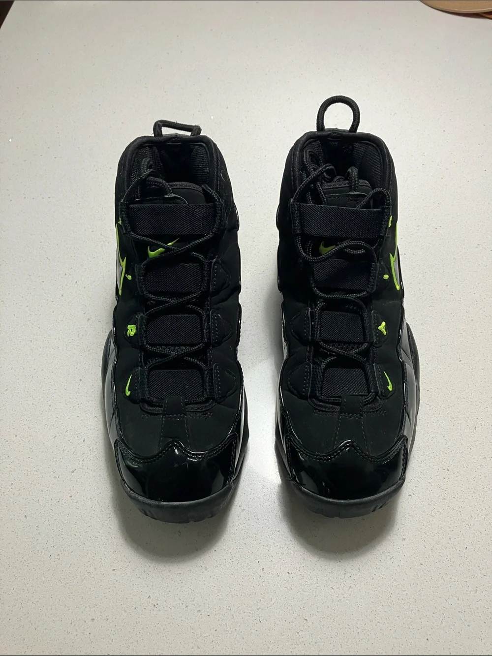 Nike Air Max Uptempo Volt High-Top Athletic Sneakers